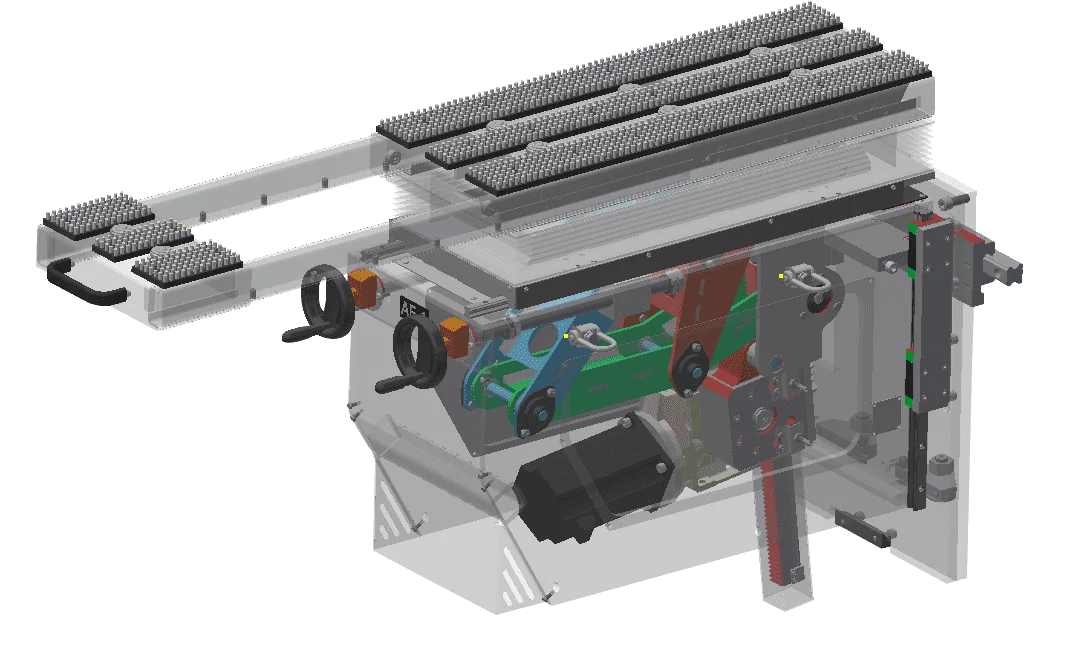 machnist sheet follower front support robot